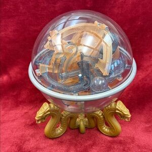 Perplexus Rookie 3D Marble Maze Puzzle Ball W/Dragon Base Stand Spin Master J